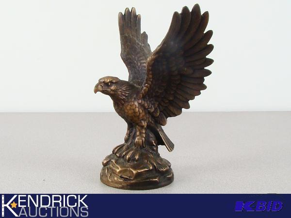 lot 157 image: Solid Brass Eagle Statue