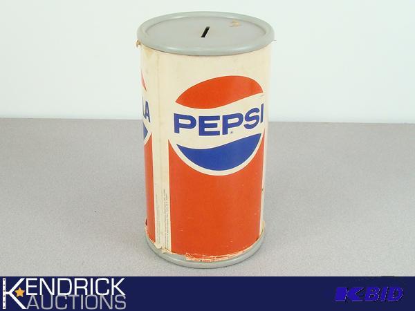 lot 23 image: Large Vintage Pepsi Can Bank