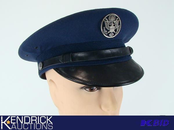 lot 35 image: Vintage Police Officer Cap with Pin