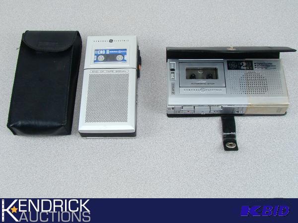 lot 43 image: 2 Vintage General Electric Micro Cassette Players