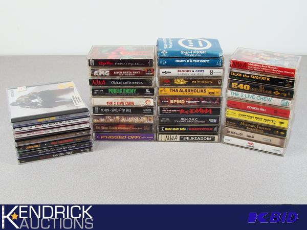lot 45 image: Lot of Hip HopGangster Rap CDs, and Cassette Tapes