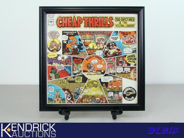 lot 70 image: Framed Mint Condition Cheap Thrills Big Brother and the Holding Company Album