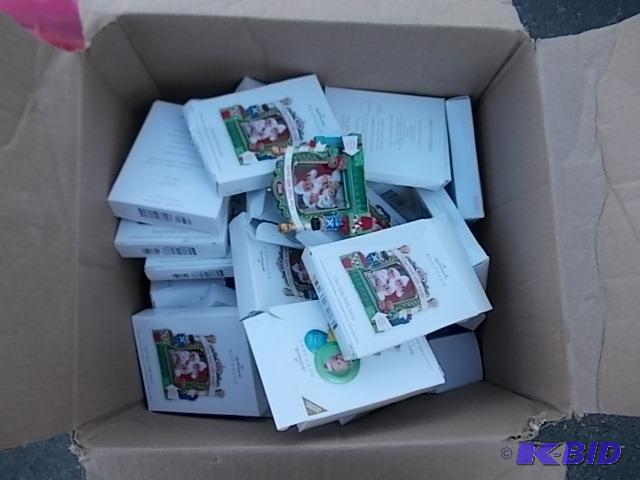 Large Box Of Hallmark Ornaments Christmas Oth...