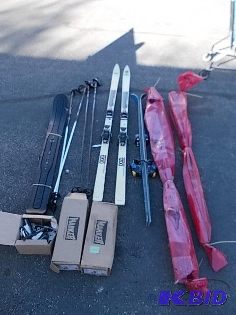 5 Pair Skis,2 Set Poles,3 Boxes Of Cross Coun...