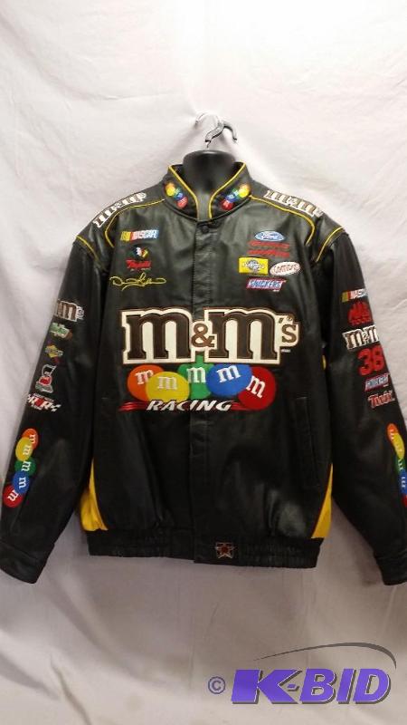 Leather M\u0026M's NasCar Racing Jacket XXL 