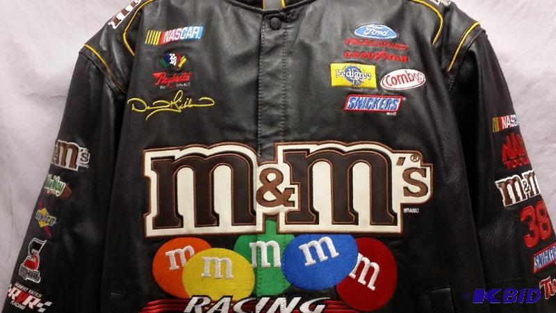 Leather M\u0026M's NasCar Racing Jacket XXL 