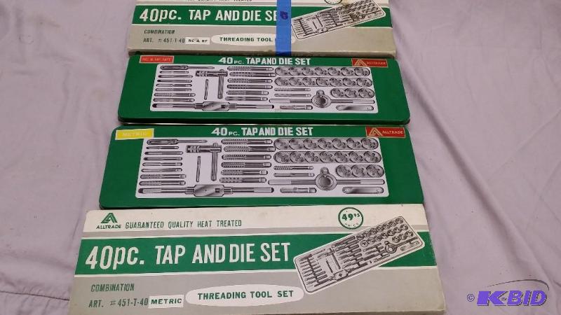 2 Tap and Die sets, each set is 40 piece, One...