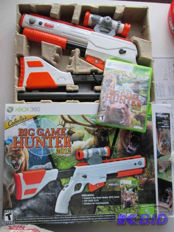 lot 17 image: Cabellas X BOX 360 Big Game hunter game with...