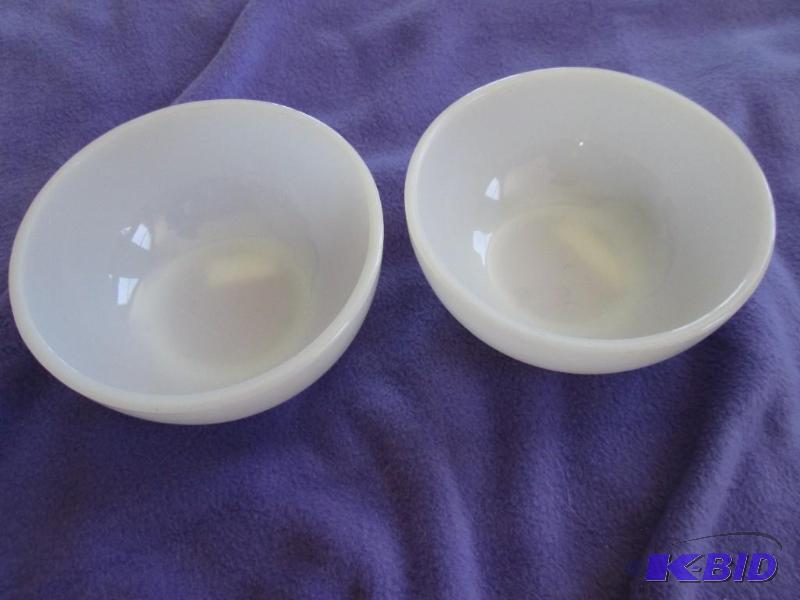 lot 227 image: Pair of Fire King bowls...