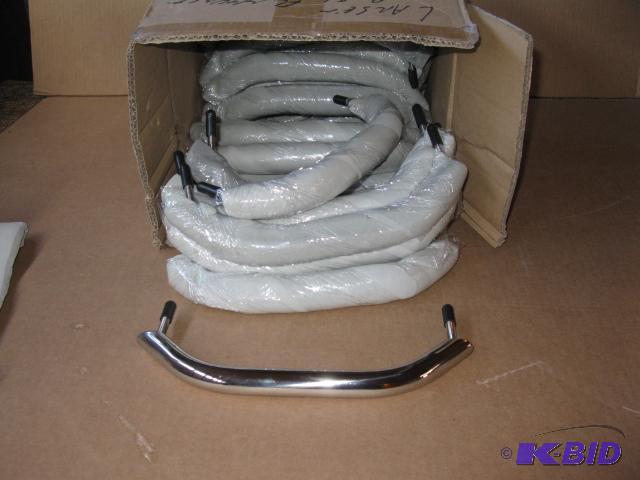 lot 15 image: 30 hand grab bars, chrome color, 10 inch from...