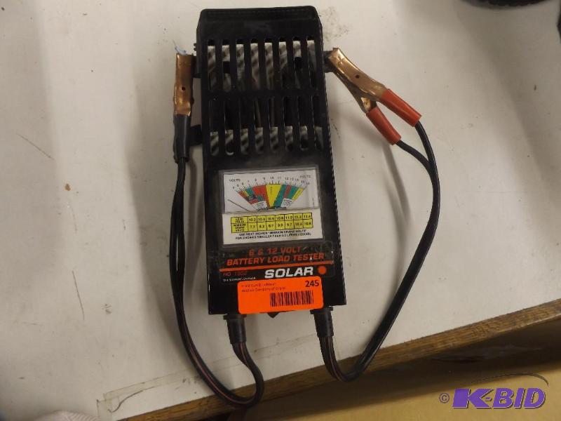 lot 245 image: Solar 6 & 12 Volt Battery Load Tester...