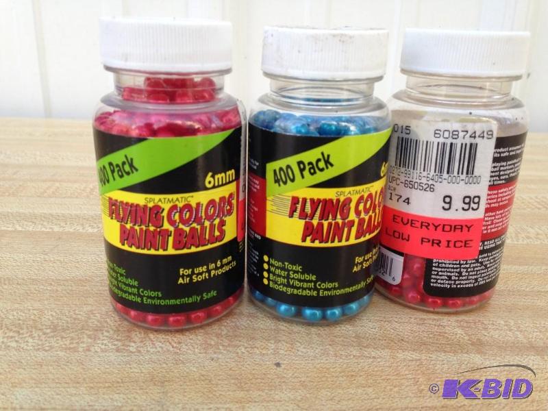 lot 17 image: Airsoft Flying Colors Paintball ammo