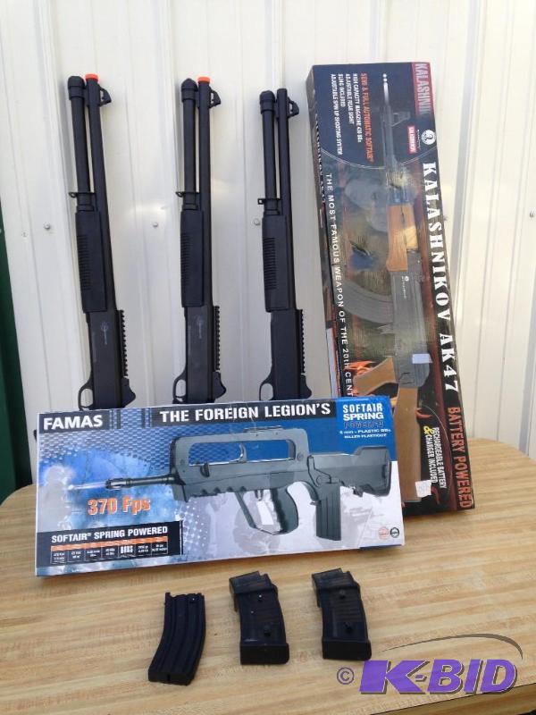 lot 21 image: Lot of Airsoft Rifles and Shotguns
