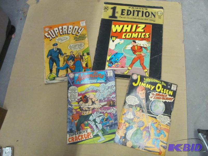 lot 107 image: Four (4) Assorted Vintage Comic Books as show...