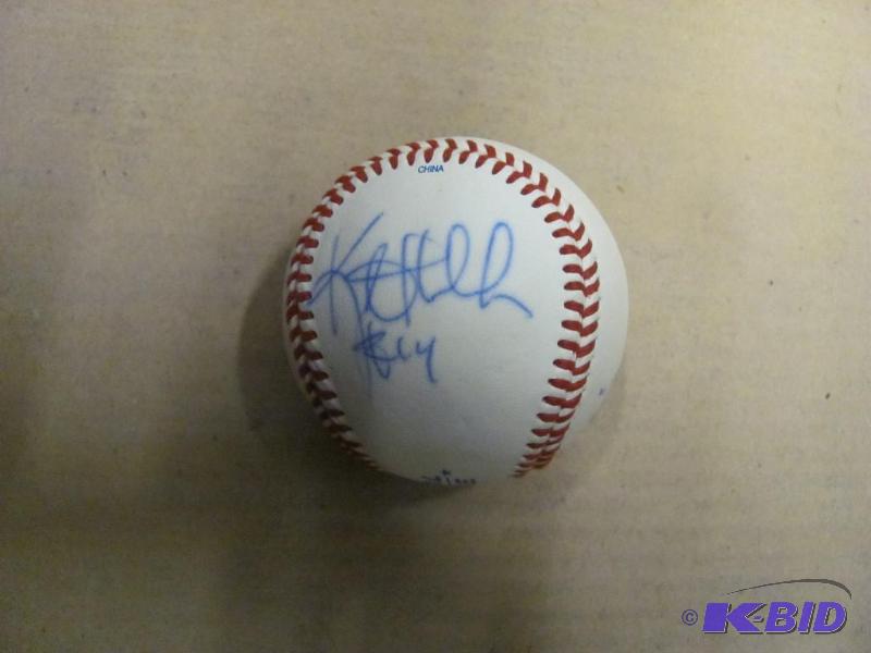 lot 125 image: Major League Baseball with unknown autograph....
