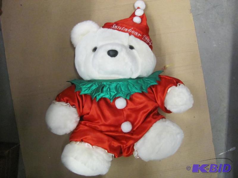 lot 133 image: 1994 Dayton-Hudson Collectible Santa Bear. Ap...