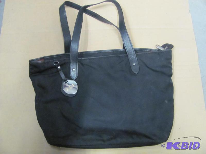 lot 90 image: POLO RALPH LAUREN Black PurseBag with zipper...