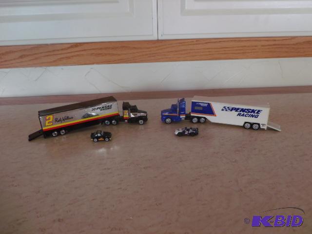 Rusty Wallace  Penske Racing haulers with cars