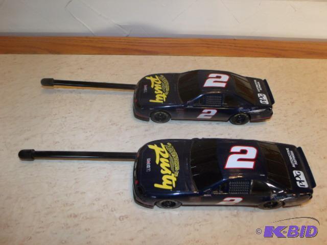 Pair of Rusty Wallace race car walkie talkies
