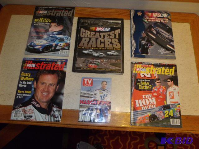 NASCAR Illustrated Magazines, NASCAR Coloring & Activity Book and NASCAR Greatest Races Hardcover