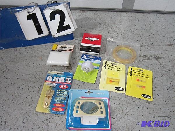 Lot of misc. hardware store items. New. Tooth...