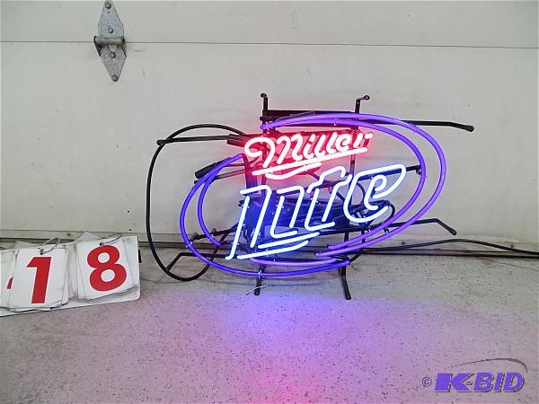 Blinking Miller Light Neon. 17&quotH x 24&qu...