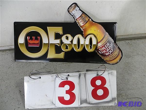 Old English 800 Metal Sign. 26&quotW x 14&qu...
