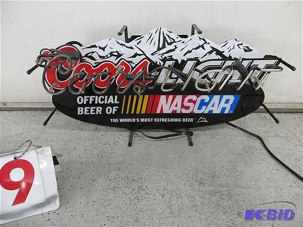 Coors Light Official Beer of Nascar Neon sign...