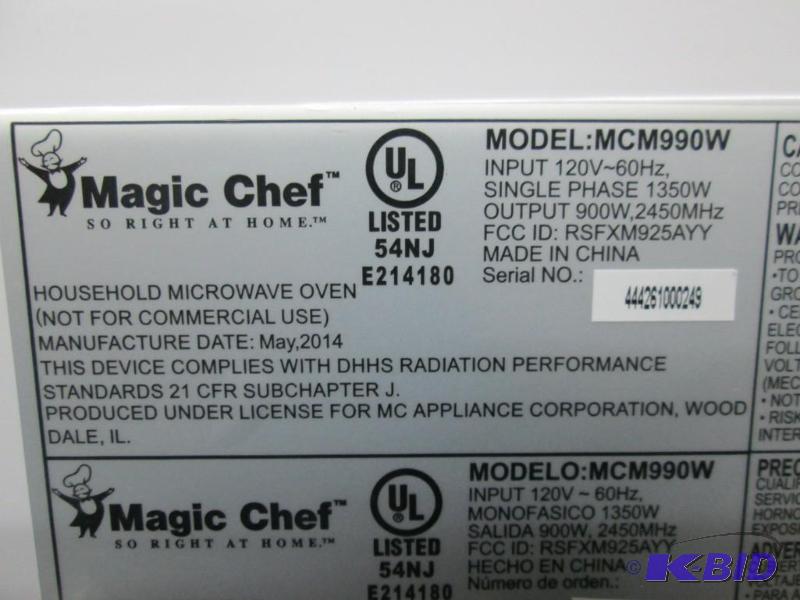 magic chef mcm990w