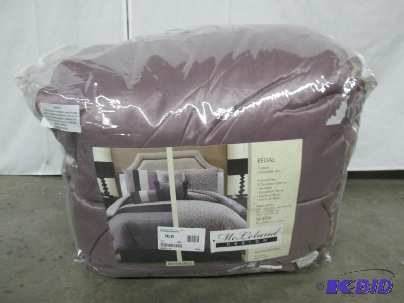 McLeland Design Regal 7pc Reversible Comforter Set - Queen