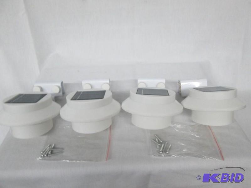 Solar Outdoor Gutter Lights - 4 Total