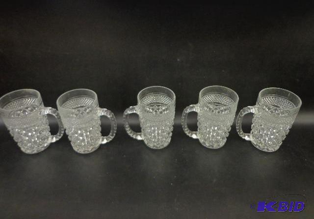 Glass Mugs Set of 5 5&quot Mugs...
