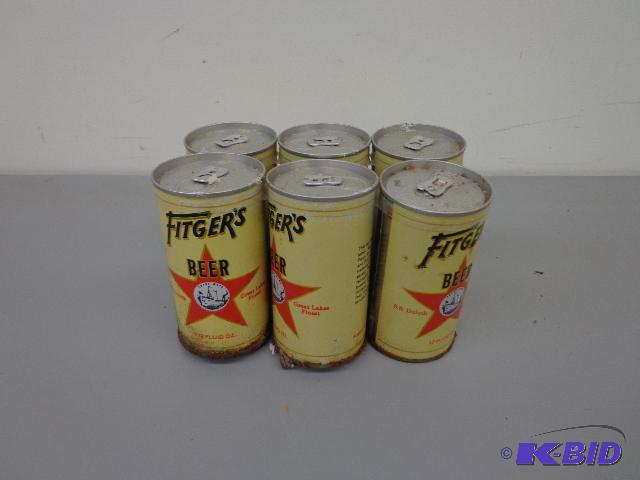 6 Pack Vintage Beer Vintage Fitgers Beer Uno...