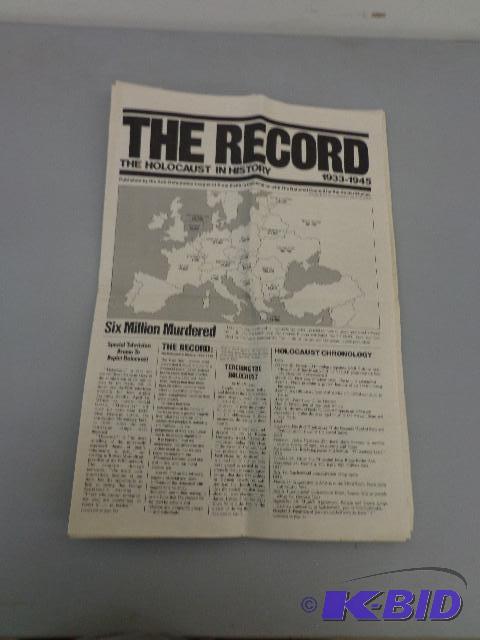 Holocaust Newspaper Newspaper Story of the Ho...