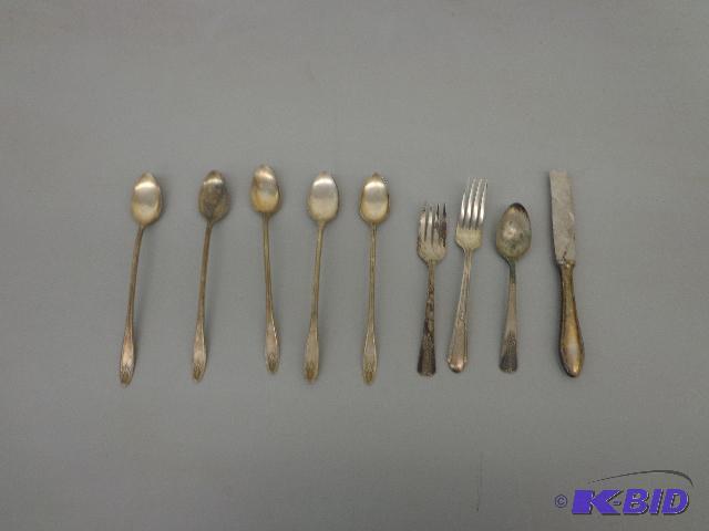 Silver Flatware Assorted Flatware Plated...