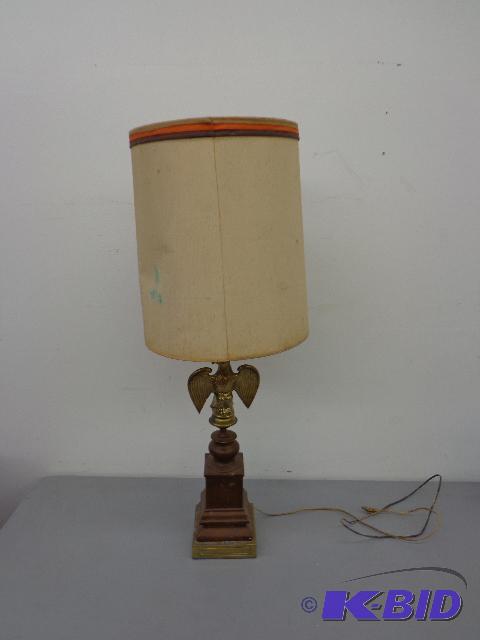 Brass Eagle Lamp Brass Eagle Lamp Wood &amp ...