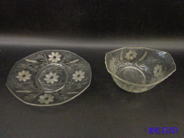 Serving Bowl &amp Platter Cut Glass Bowl &am...