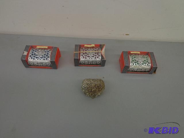 4 Antimony Boxes 3 are New IN Box Music Boxes...