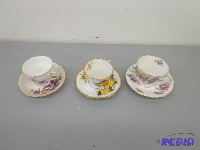 China Cups &amp Saucers 3 Bone China Cups 3 ...