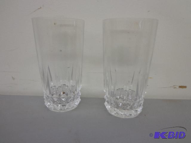 Pair - Blown Crystal Glasses Pair of Blown - ...