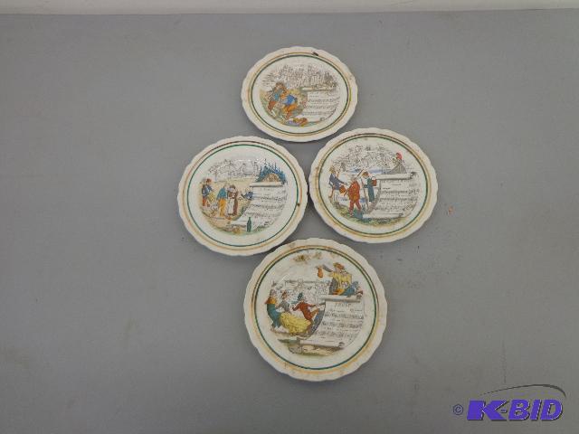 French Music Saucers Set of 4 French Music Sa...