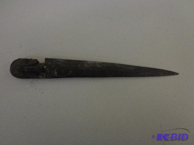 Ebony Letter Opener African Ebony Carved Lett...