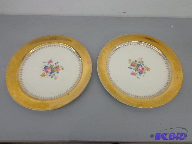 China Serving Platters Pair of Eggshell Platt...
