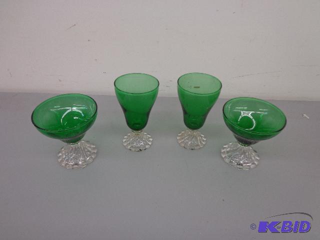 Lovely Goblets 2 - 4&quot Emerald Goblets 2 ...