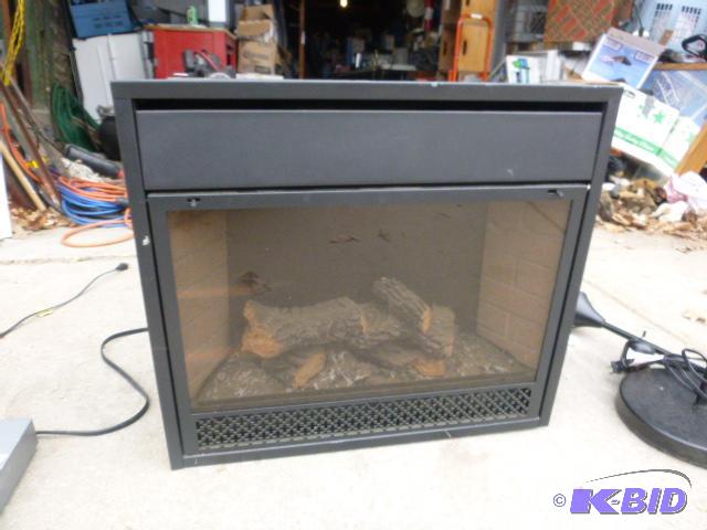lot 100 image: Electric Fireplace Insert Model EF22...