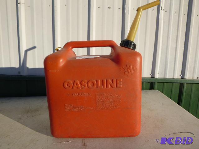 lot 111 image: 5 Gallon Gas Can...