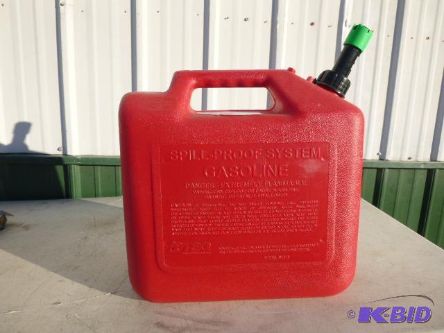 lot 112 image: 5 Gallon Gas Can...