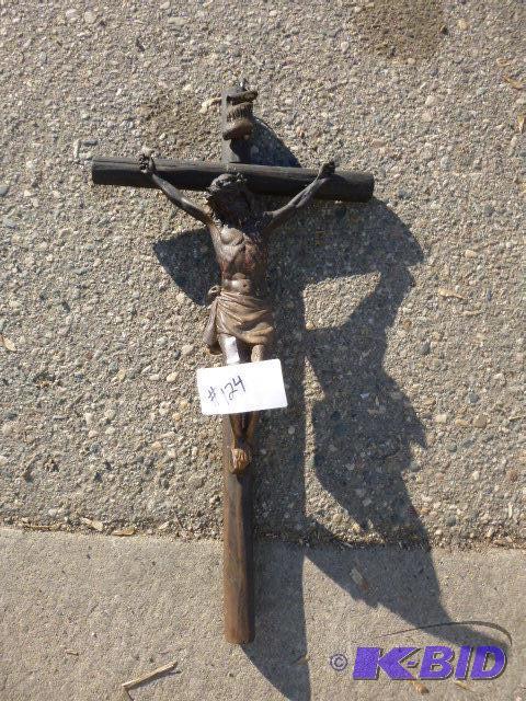 lot 124 image: 28" Crucifix ...