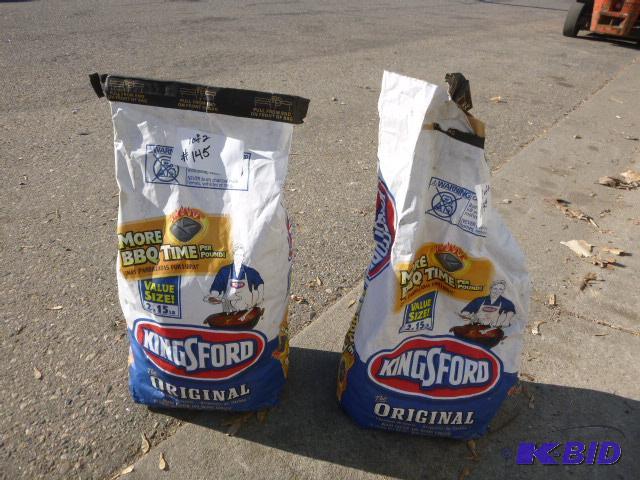 lot 145 image: Kingsford Charcoal One full bag, the other 1...