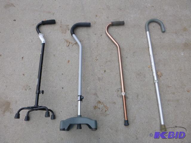 lot 15 image: Four Walking Canes...